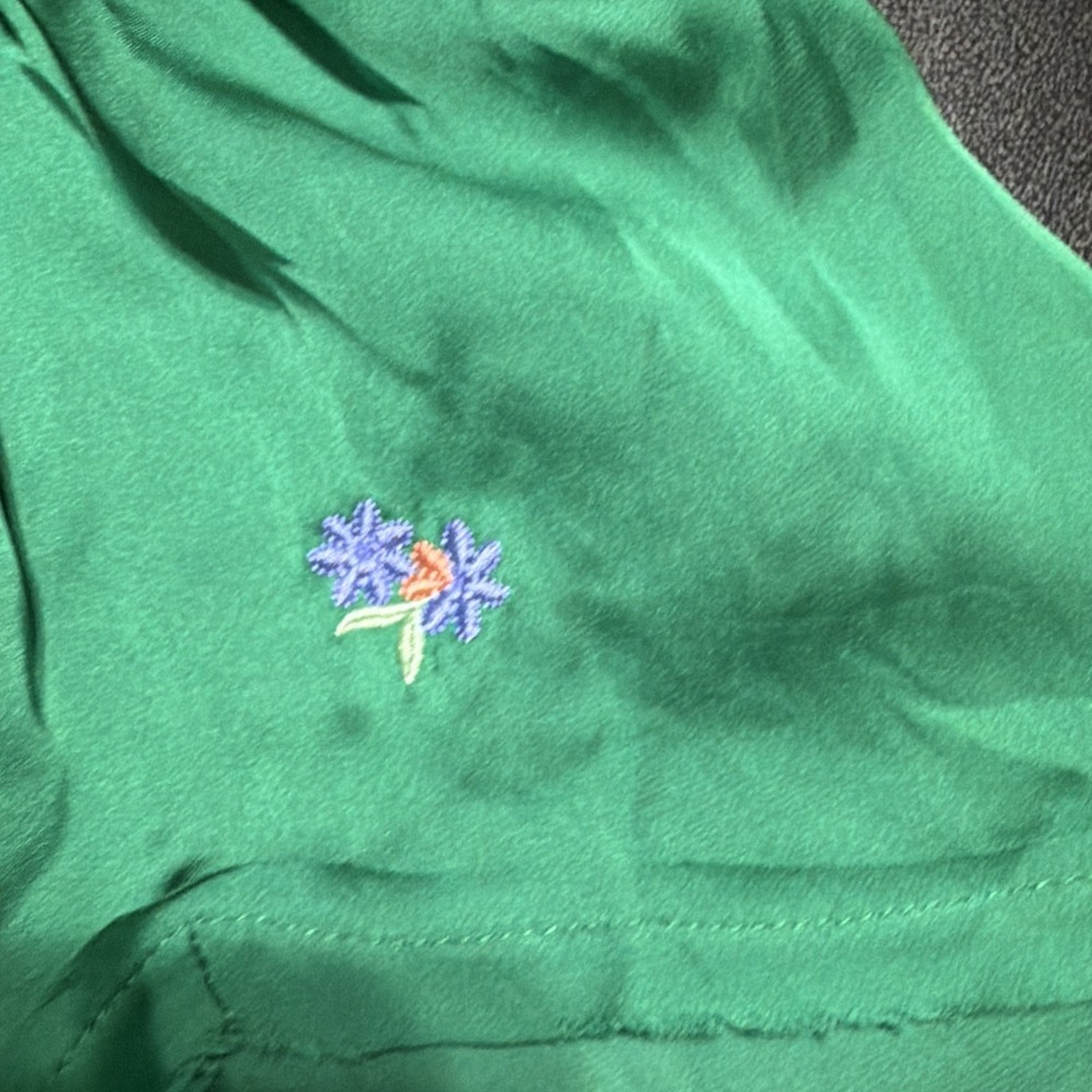 Intimately Free People Like Honey Meadow Green Pajama PJ Shirt & Shorts Size S - Picture 8 of 10
